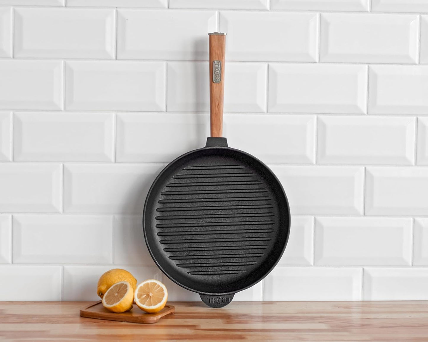 Grillpfanne mit Holzgriff, 26 cm