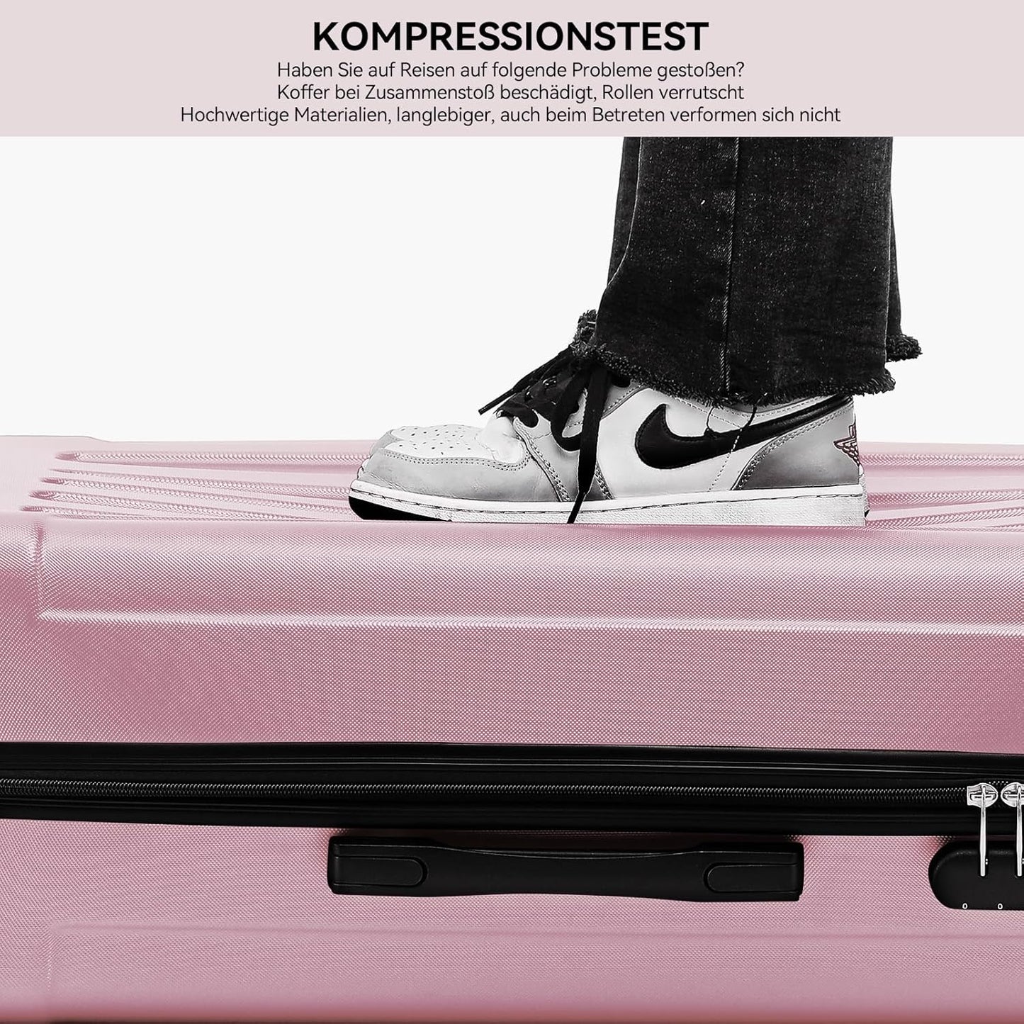 Hartschalenkoffer-Set, Princess-pink Koffer-Set