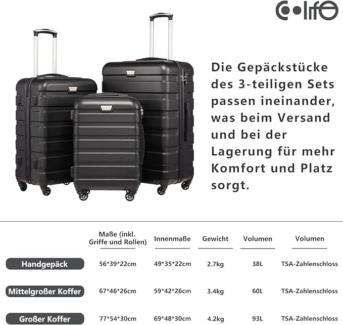 Hartschalenkoffer für Handgepäck, Mondnacht Schwarz Handgepäck