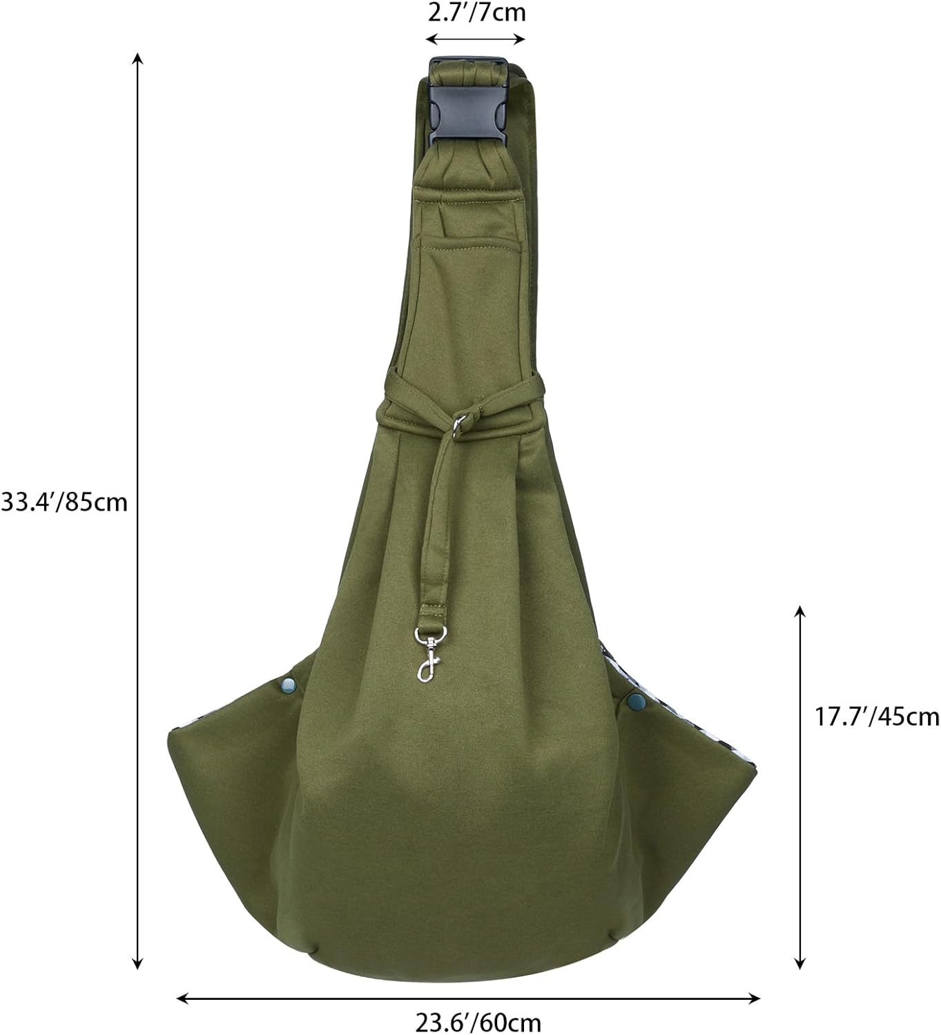 Hundetragetasche Crossbody bis 7.5 kg, Grün