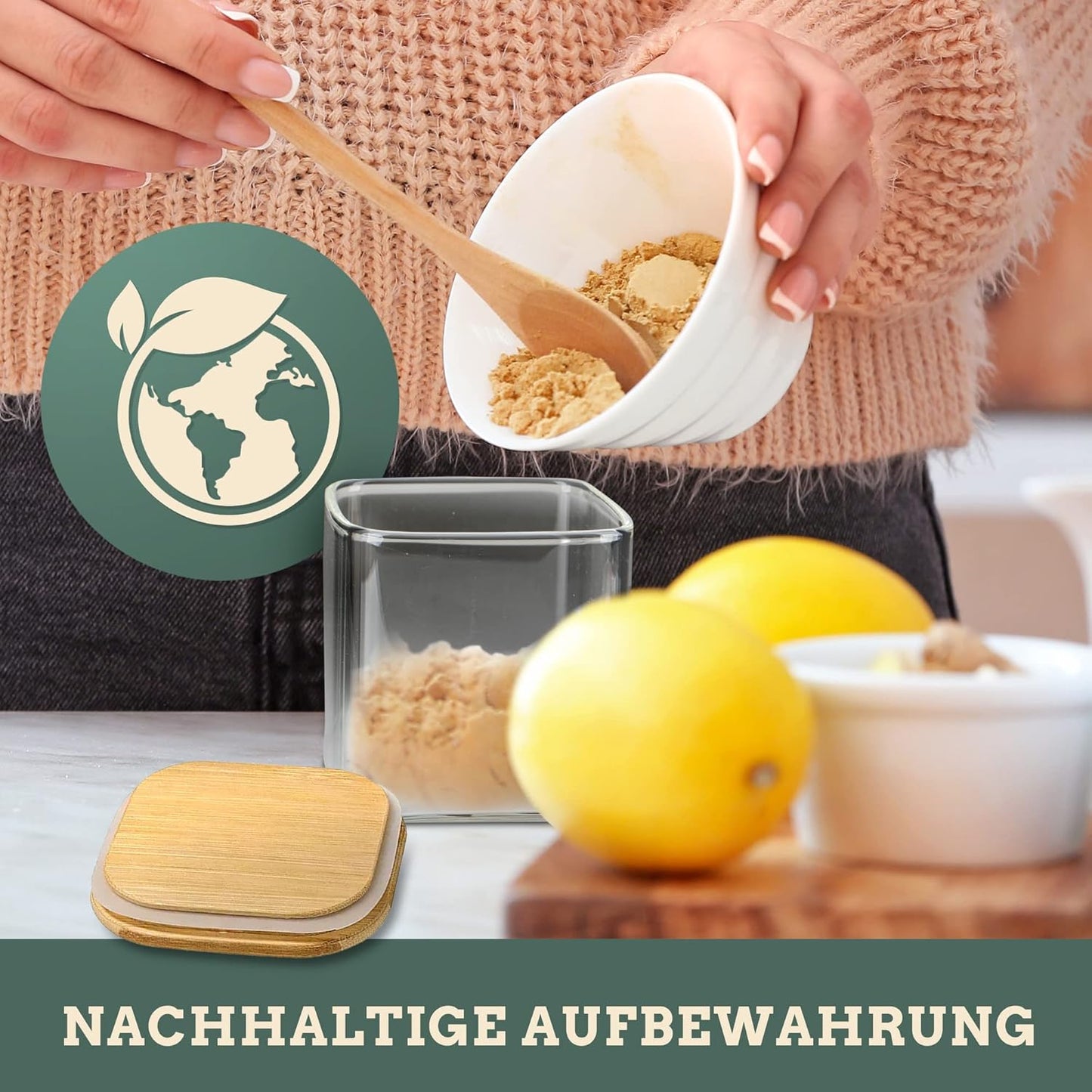 12 Stück Stapelbare Gewürzgläser, 270.0 Milliliter, Quadratisch, 12, 12 x 150 ml