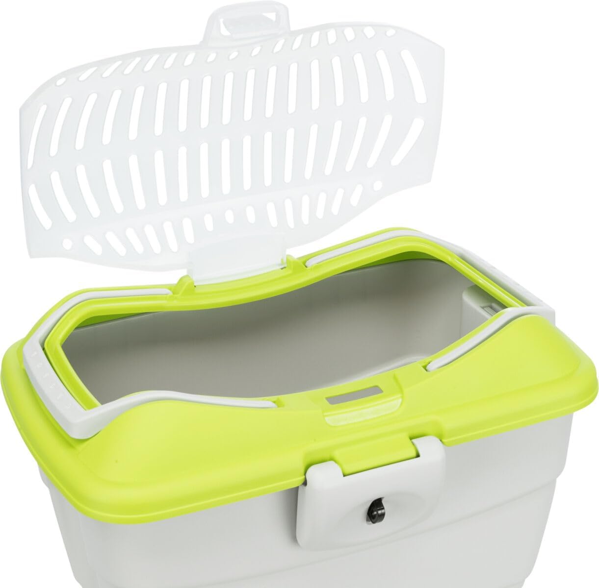 Transportbox Mini-Capri, hellgrau/grün L 400 x B 300 x H 220 cm