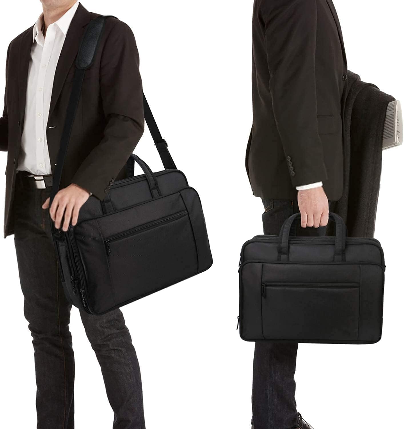 Erweiterbare Business-Laptoptasche, 17 Zoll