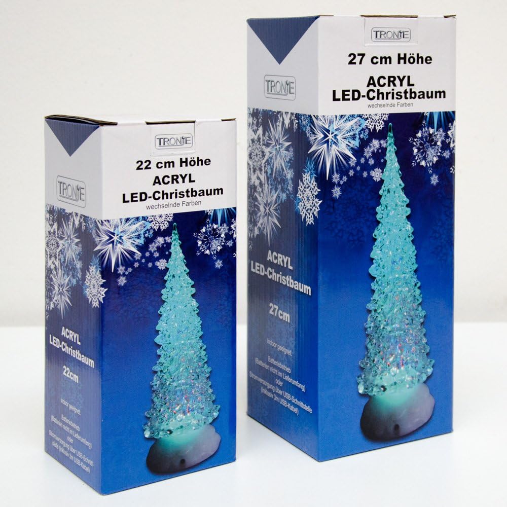 LED-Christbaum mit Timer und Farbwechsel, 27 Cm - Farbwechsel