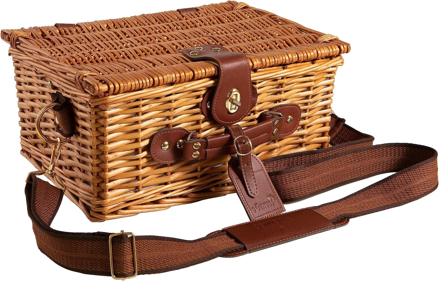 Picknickkorb, 1|Picknickkorb für 2 Personen - Rot