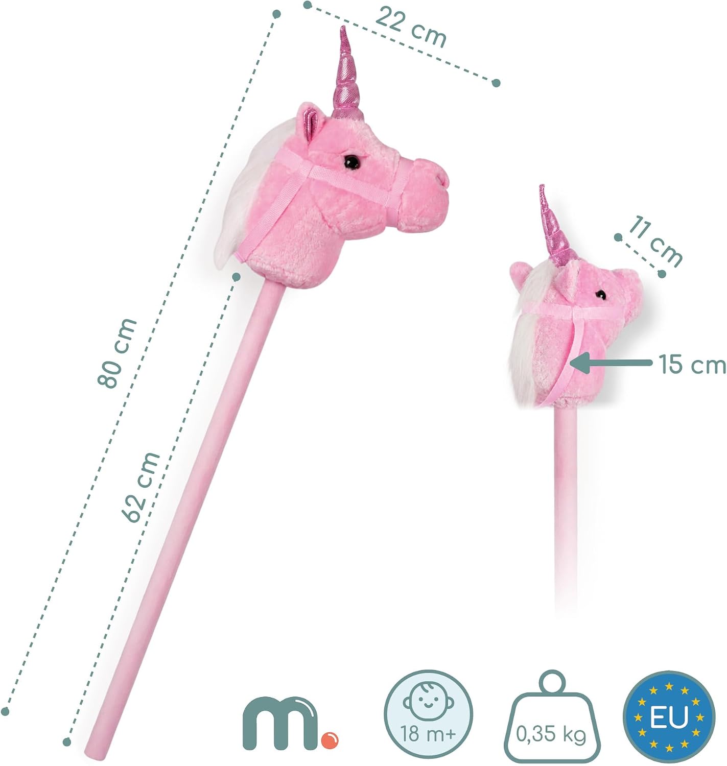 Einhorn-Steckenpferd für Kinder