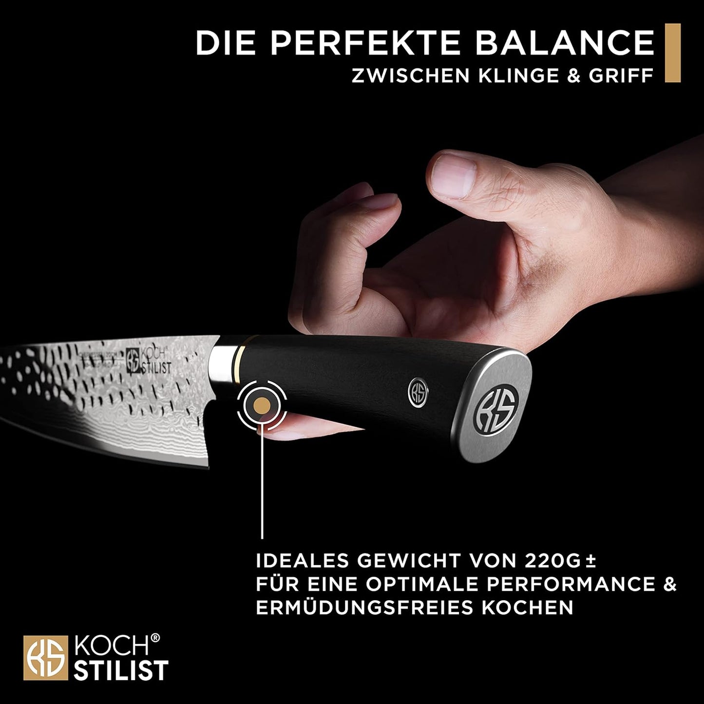 Damastmesser, Chefmesser 20cm