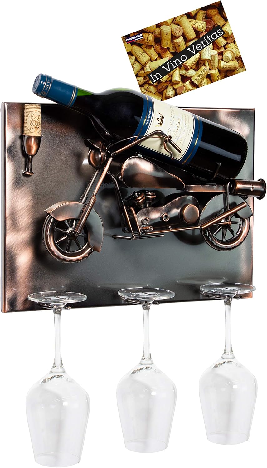 Weinflaschenhalter Motorrad