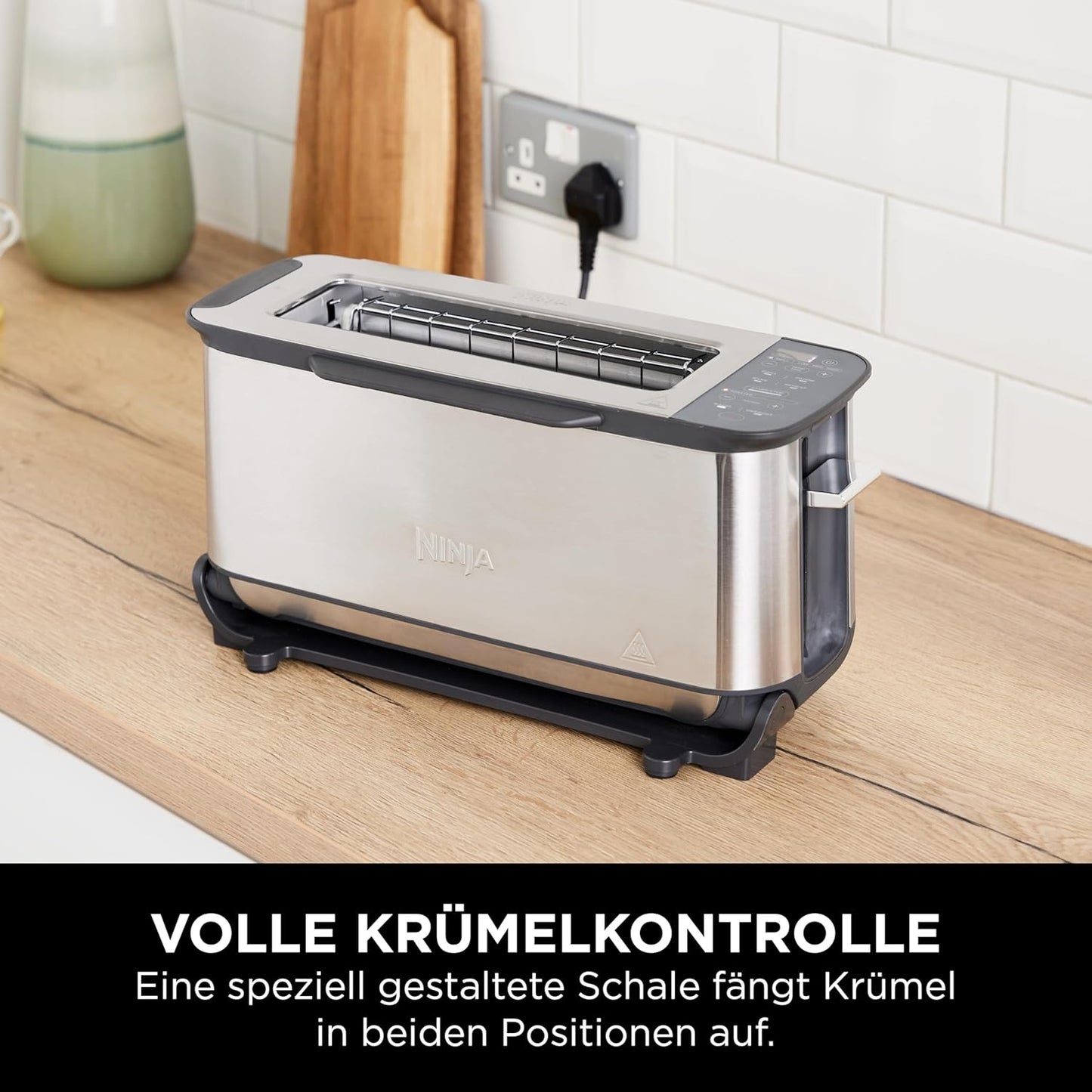Foodi 3-in-1 Toaster & Elektrogrill mit Panini-Presse, ST202EU, Edelstahl