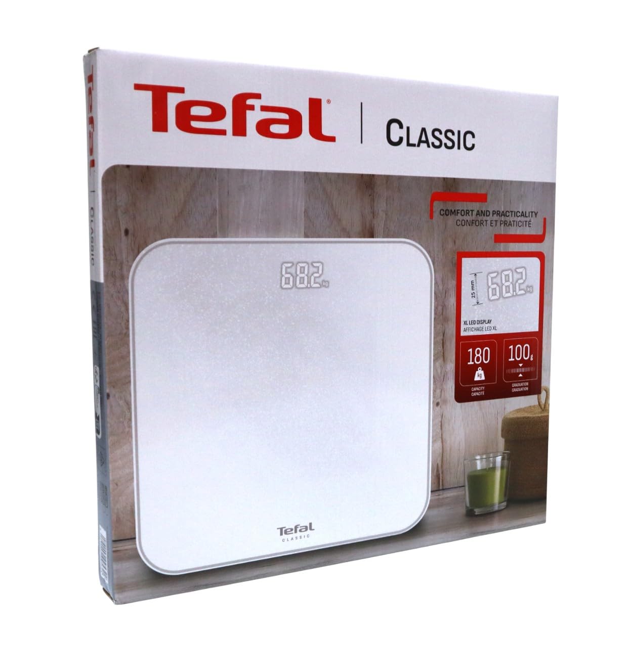 Personenwaage Classic 2.0 mit grossem Display, weiss