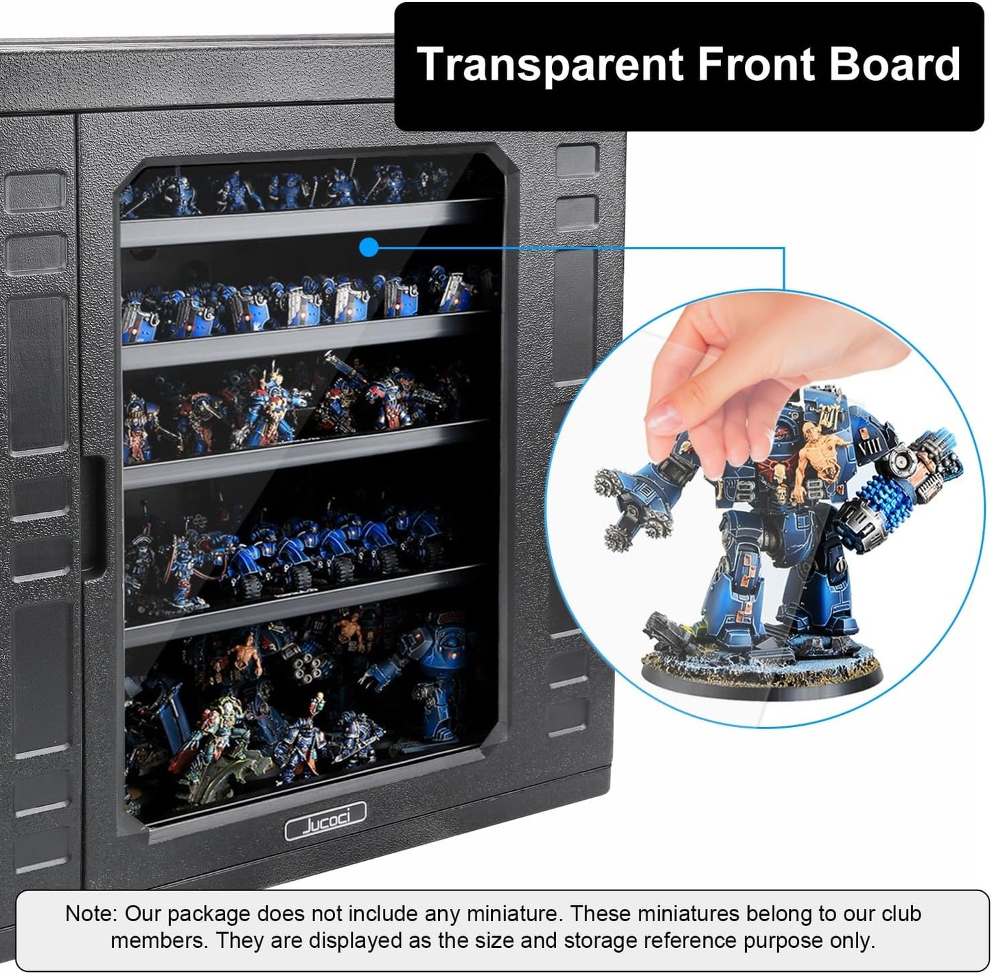 Miniaturen Aufbewahrungskoffer, Grossformat mit Licht