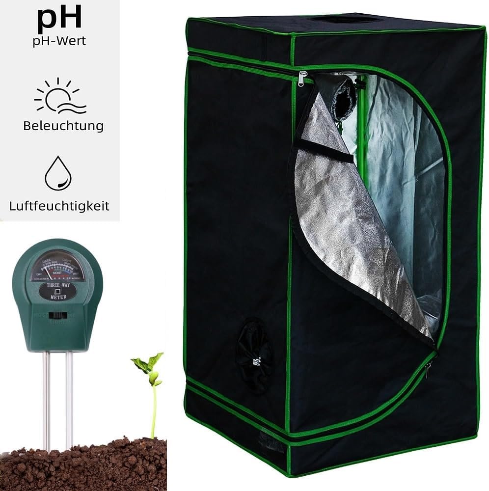 Growzelt Zuchtzelt Set, 40x40x120 cm