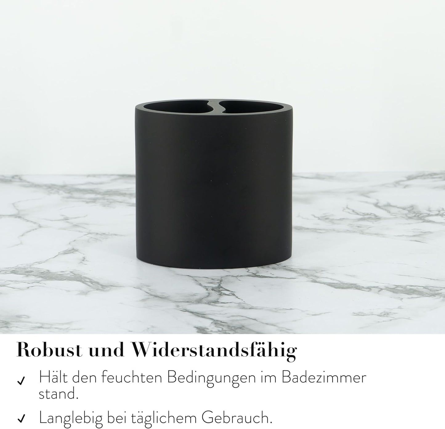 4-teiliges Badezimmer-Accessoires-Set, Schwarz Dunkel