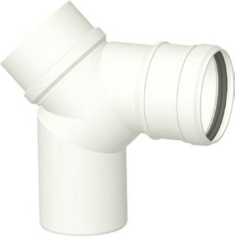 Abgassystem Bogen mit Revision 90° DN 80, Kunststoff (PP) Bogen mit Revision 90°