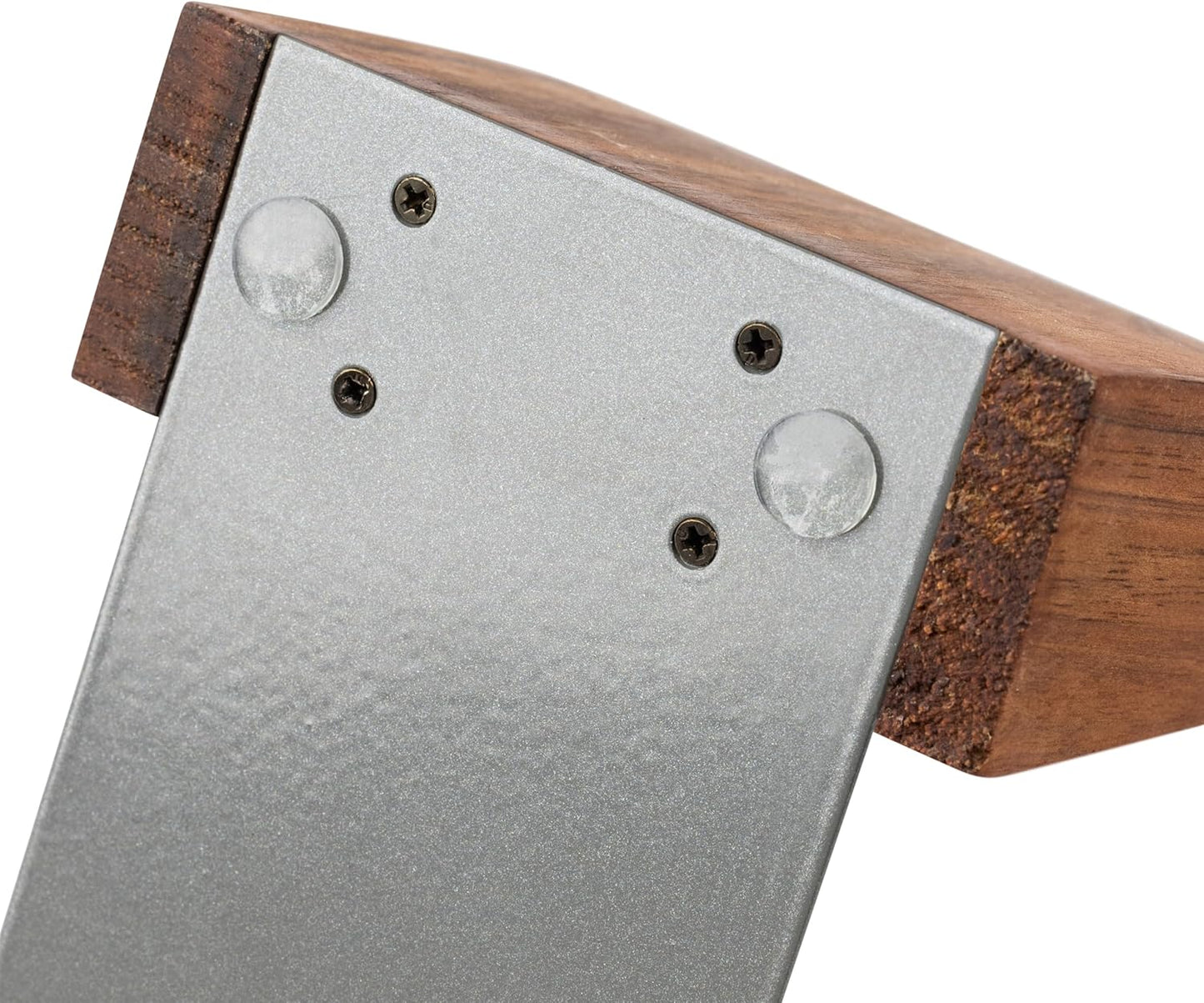 Buchstützen aus Holz mit Metallsockel, Extrastärke