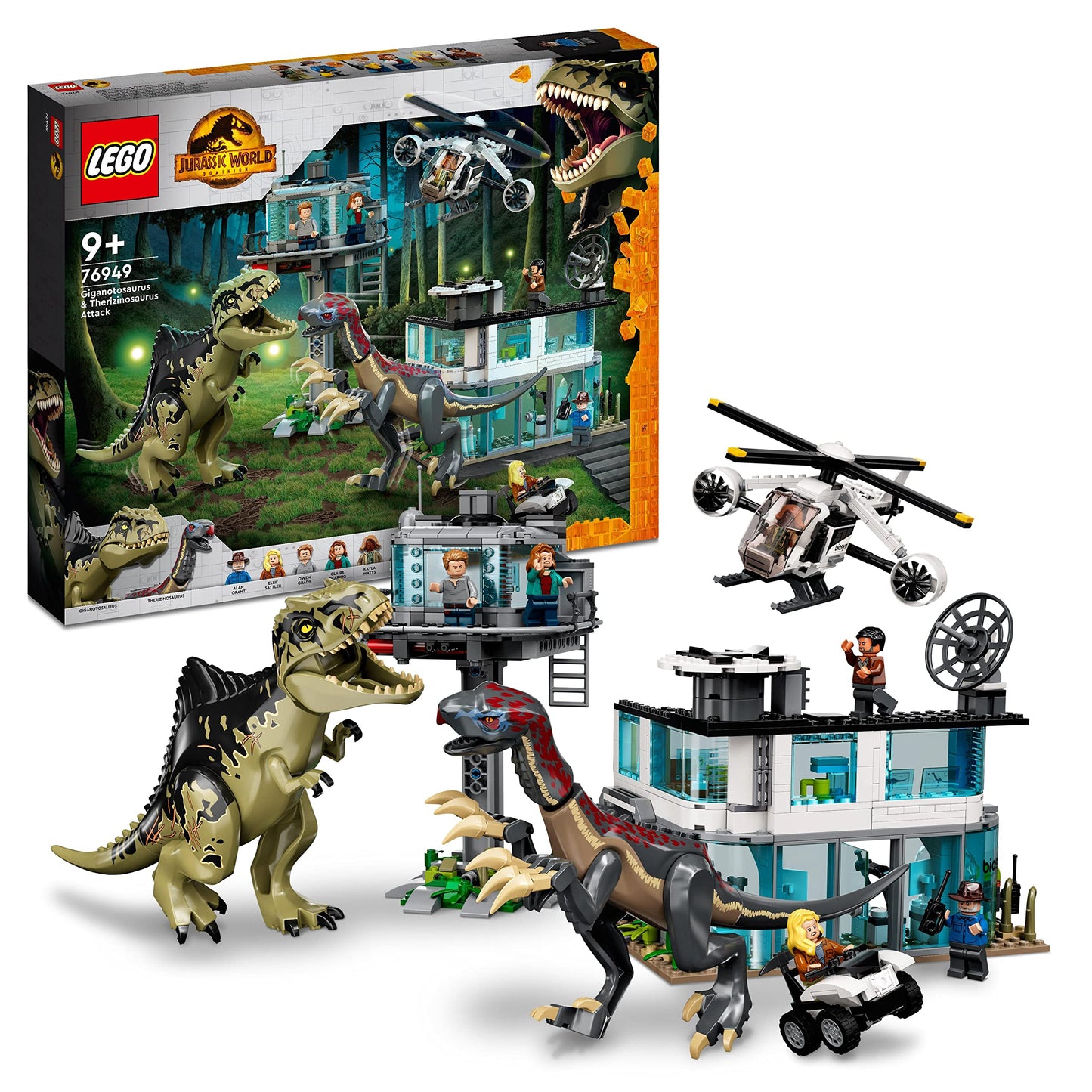 76949 Jurassic World Giganotosaurus & Therizinosaurus Angriff, Konstruktionsspielzeug, Single