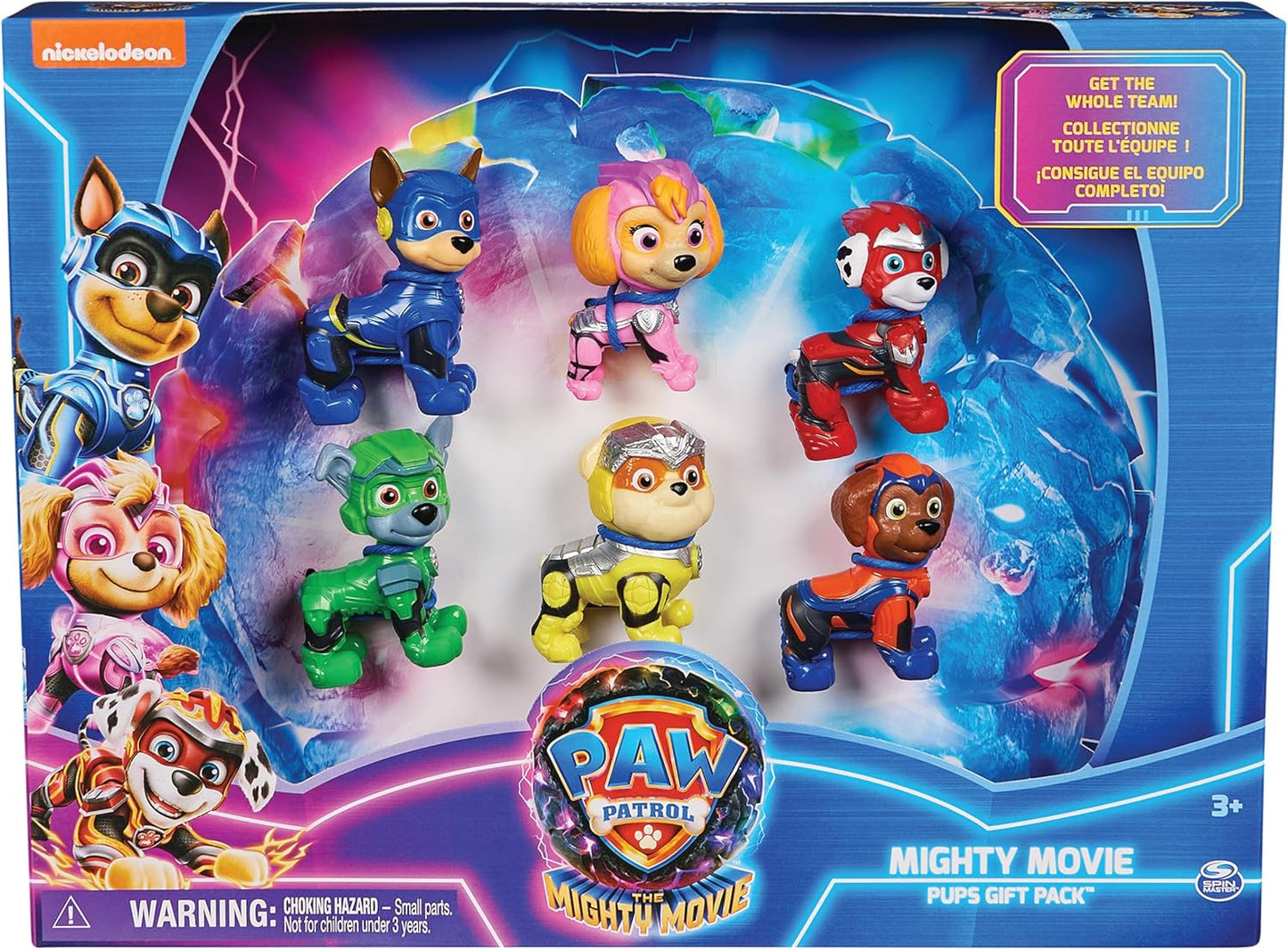 Paw Patrol: Der Mighty Kinofilm, Geschenkset mit 6 Superhelden-Spielfiguren