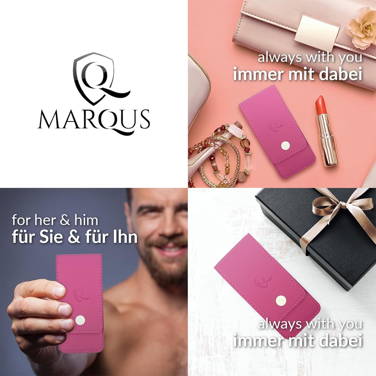 4-teiliges Maniküre Set, Rosa