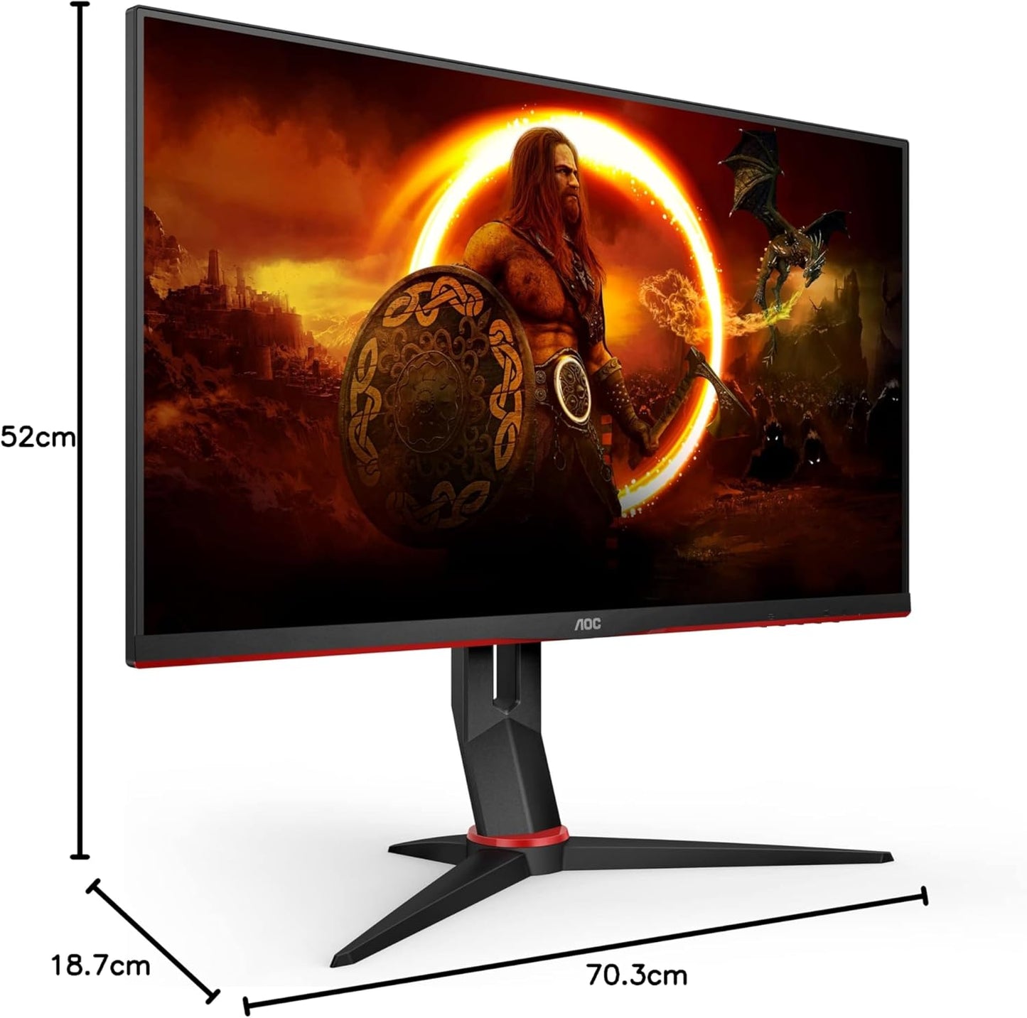 Gaming Monitor 27G2/BK, 27 Zoll ; Single