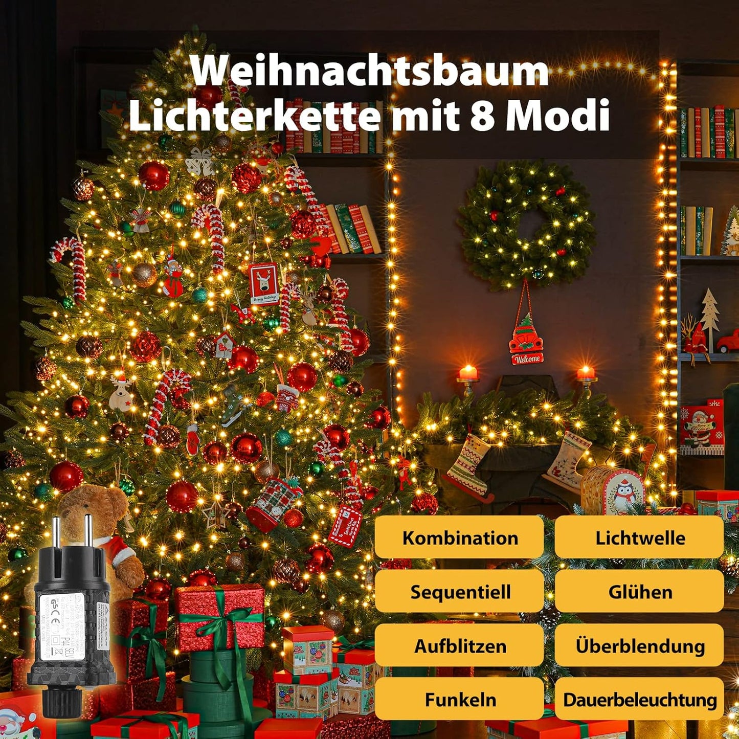 Lichterkette, Warmweiss|100m