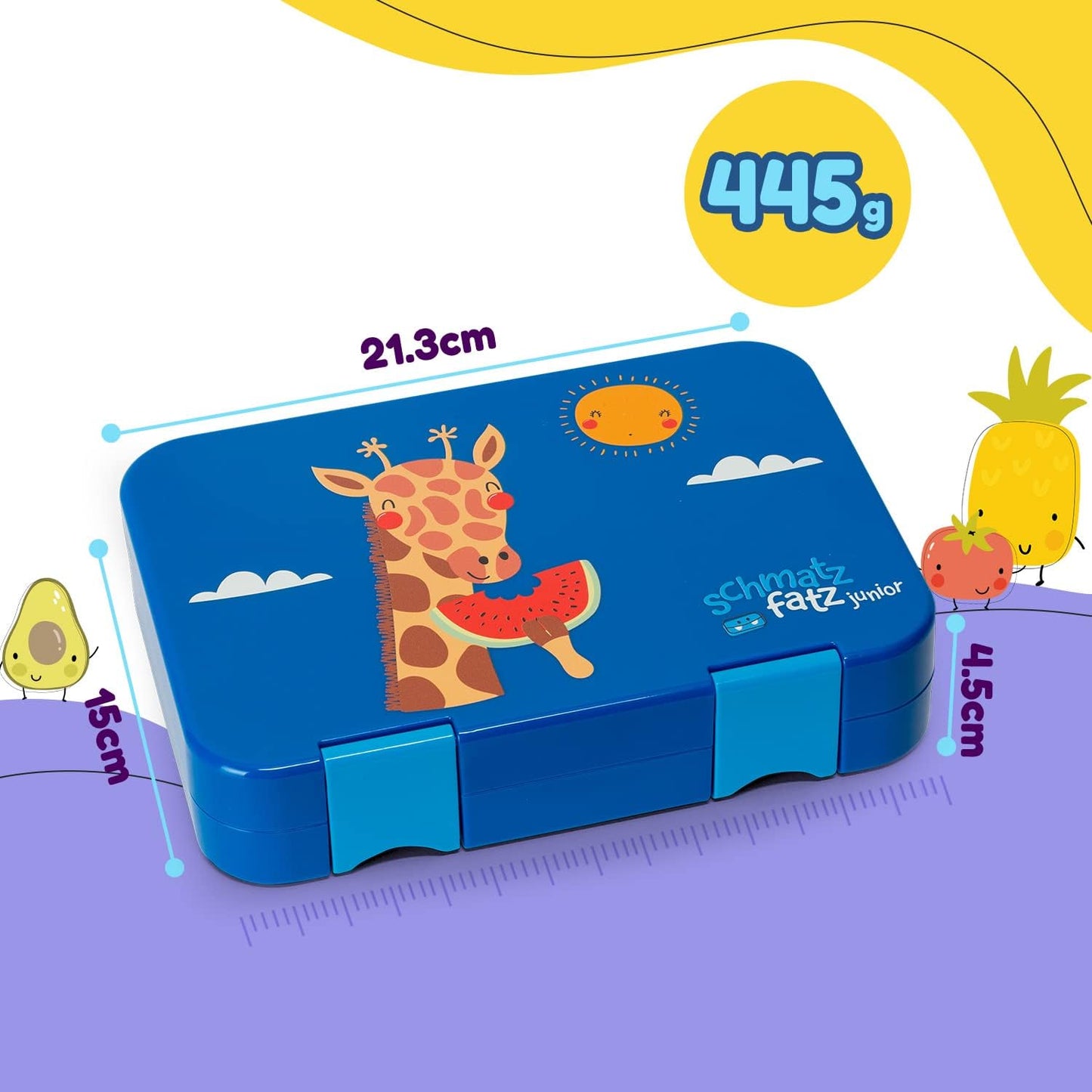 Junior Brotdose, Blau Giraffe / Junior Brotdose