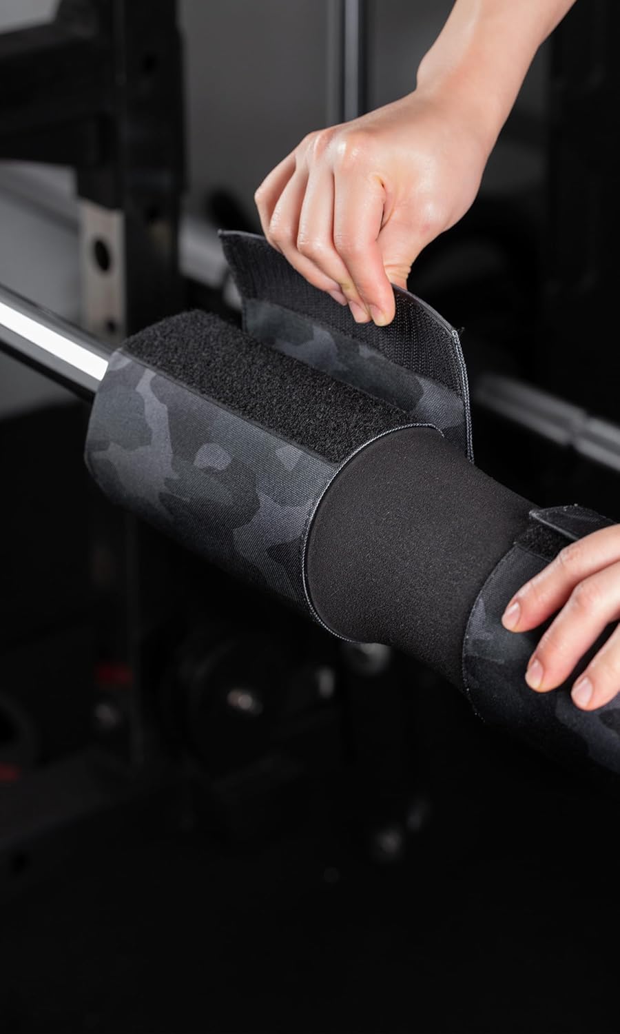 Langhantel Polsterung für Squats & Hip Thrusts, Camo-Black