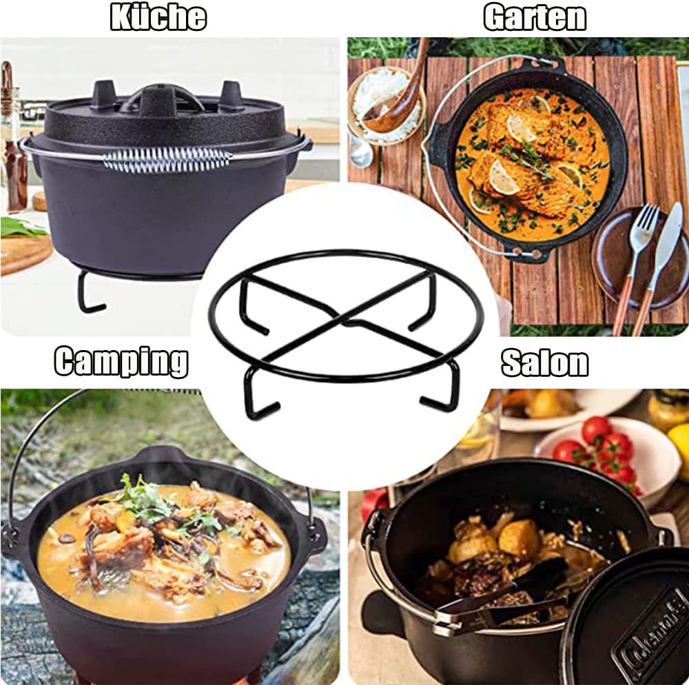 Dutch Oven Zubehörset, 42cm Deckelheber und Untersetzer