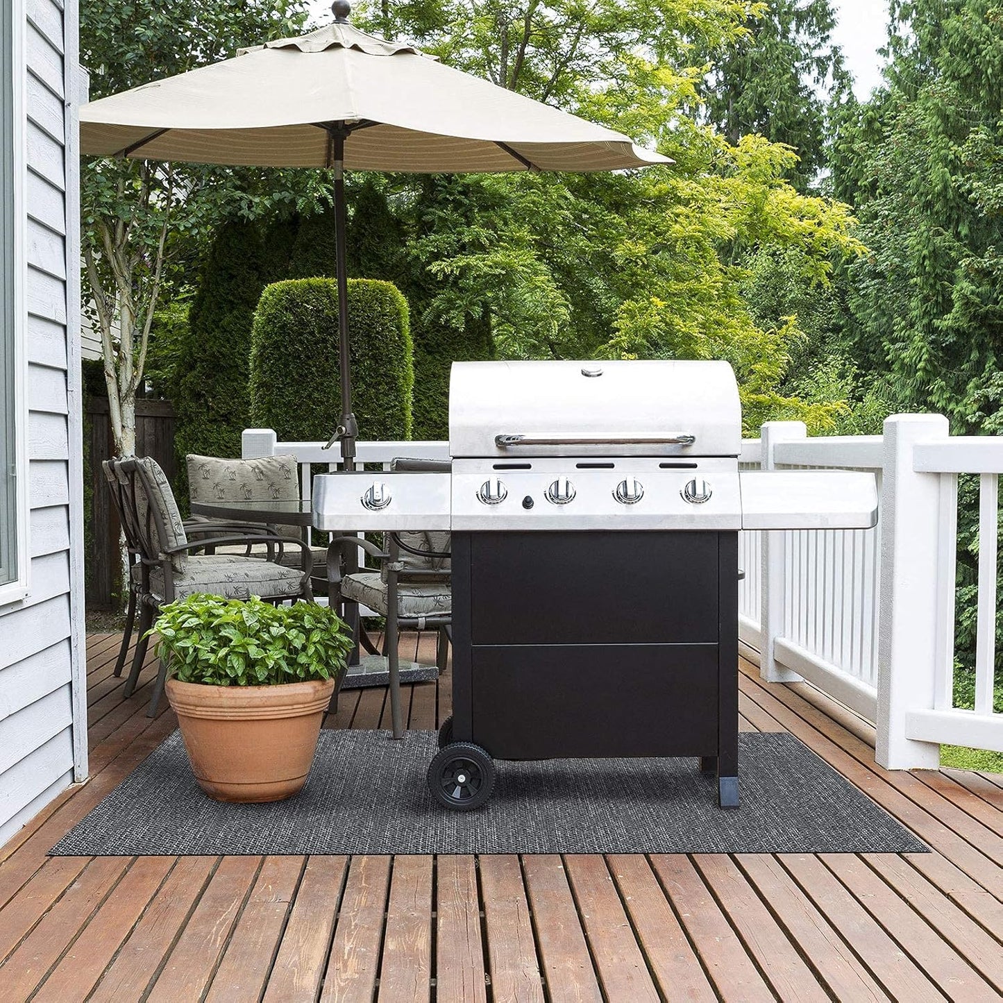Grillmatte für Gas- & Holzkohlegrill, 180x180 cm, 180 x 180 cm Geona