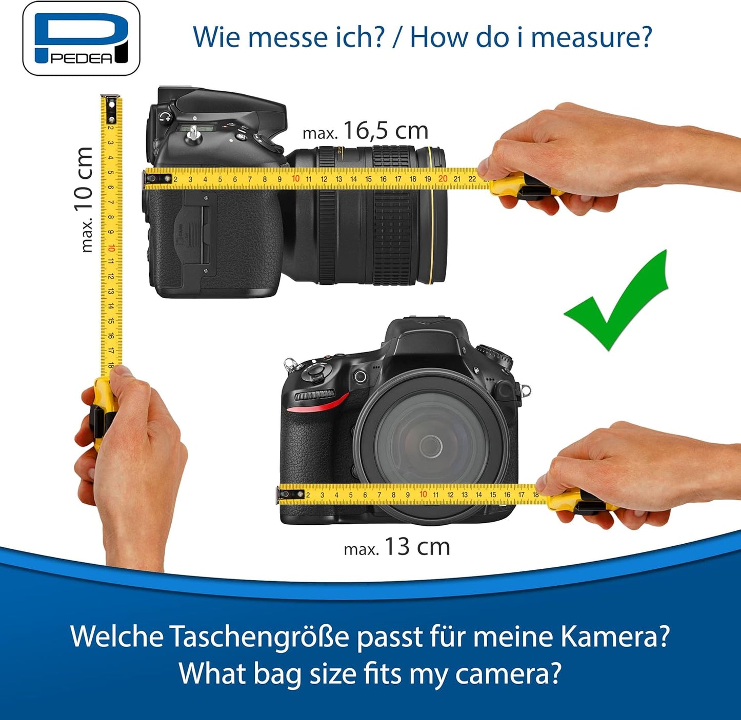 DSLR-Kameratasche Guard, L Schwarz