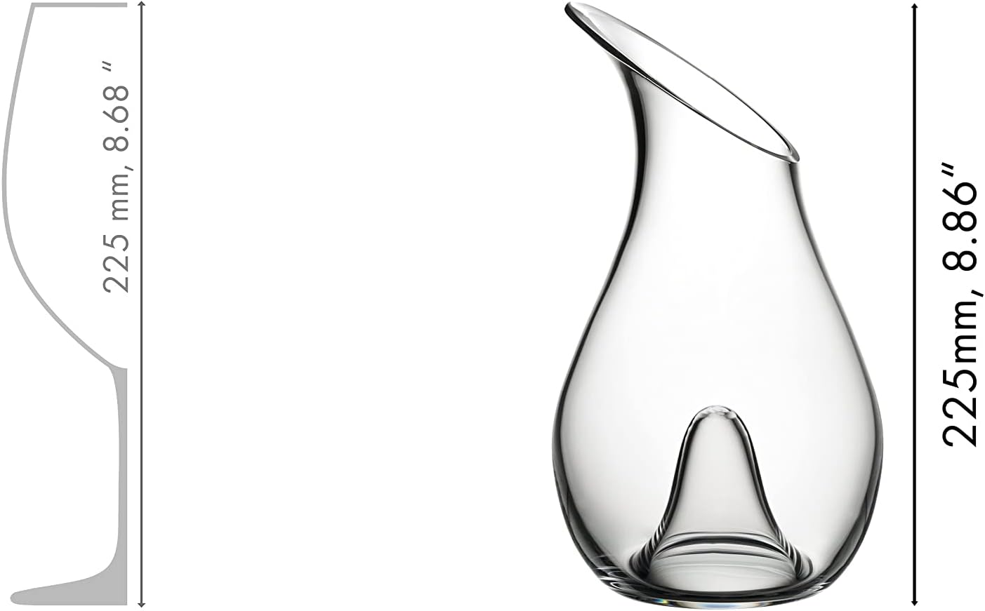 1414/13 Dekanter "O" Thums, 750 ml Farblos