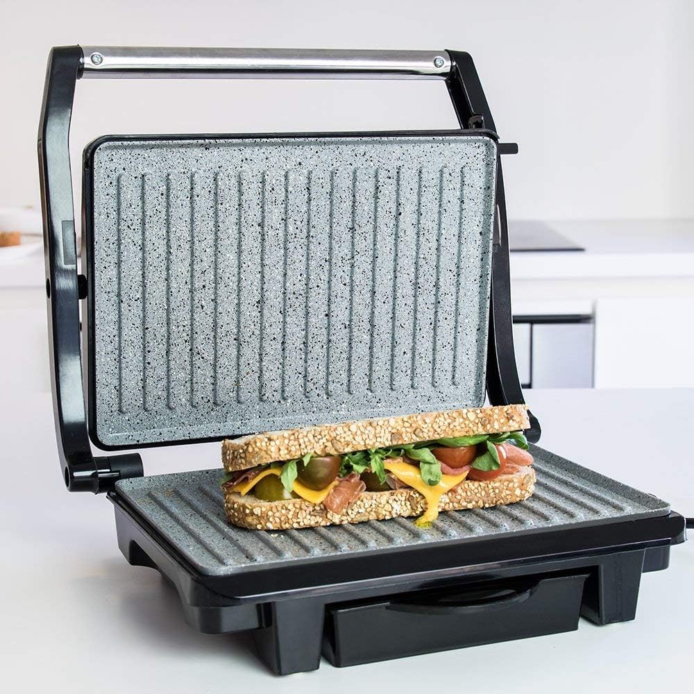 Rock´n Grill mit Antihaftbeschichtung, Inox 1000 W