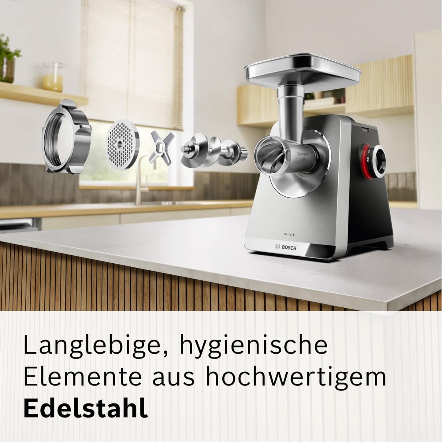 Fleischwolf Serie 8 mit Kebbe- & Wurst-Aufsatz