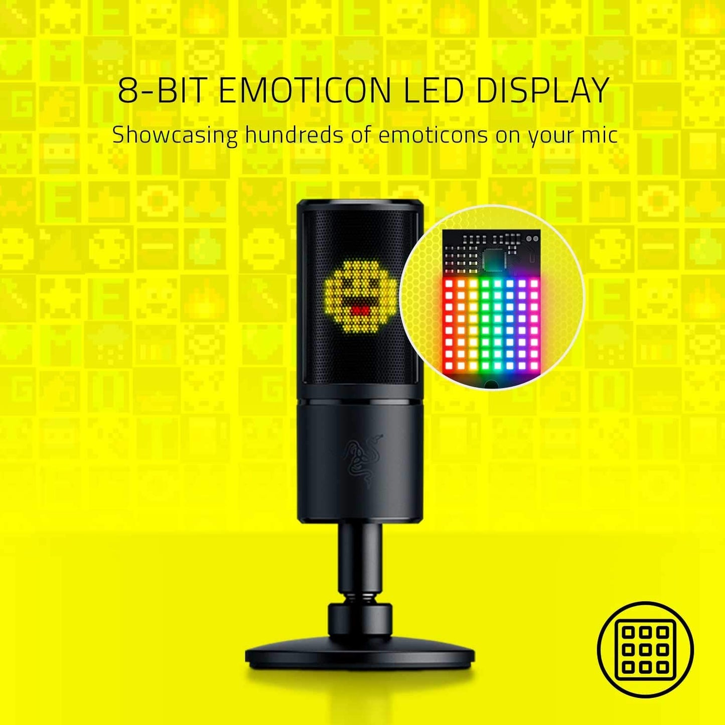 Seiren Microphone Emote, Mikrofon, Schwarz - Seiren Emote