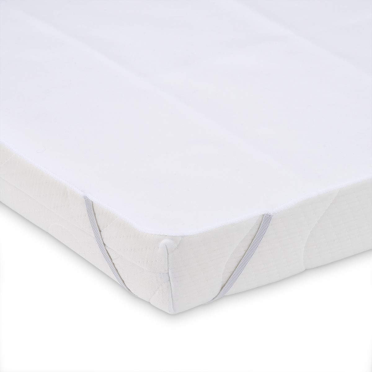 Wasserdichte Molton-Matratzenauflage für Laufgitter, Molton / PU 71x96 cm (1er Pack)