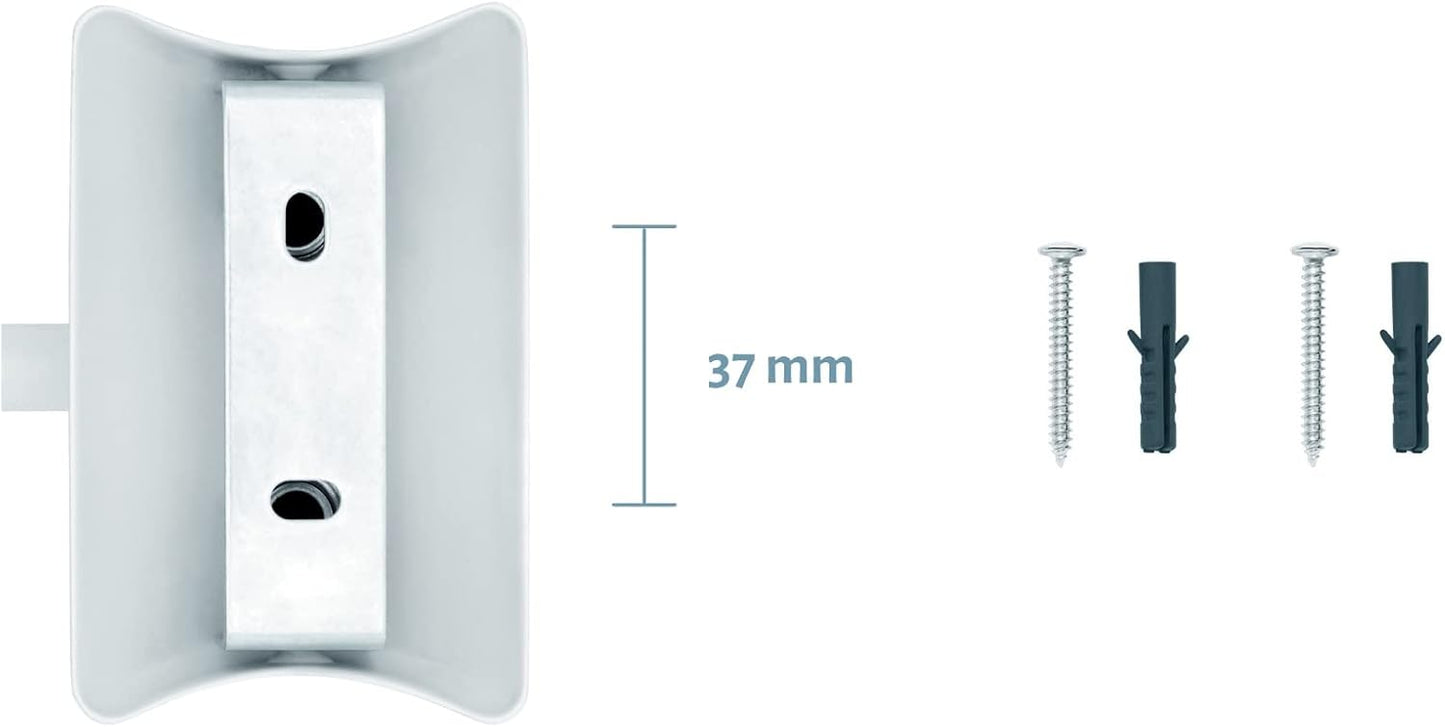 Drehbarer Wand-Kosmetikspiegel mit Vergrösserung, Weiss (3x/7x)