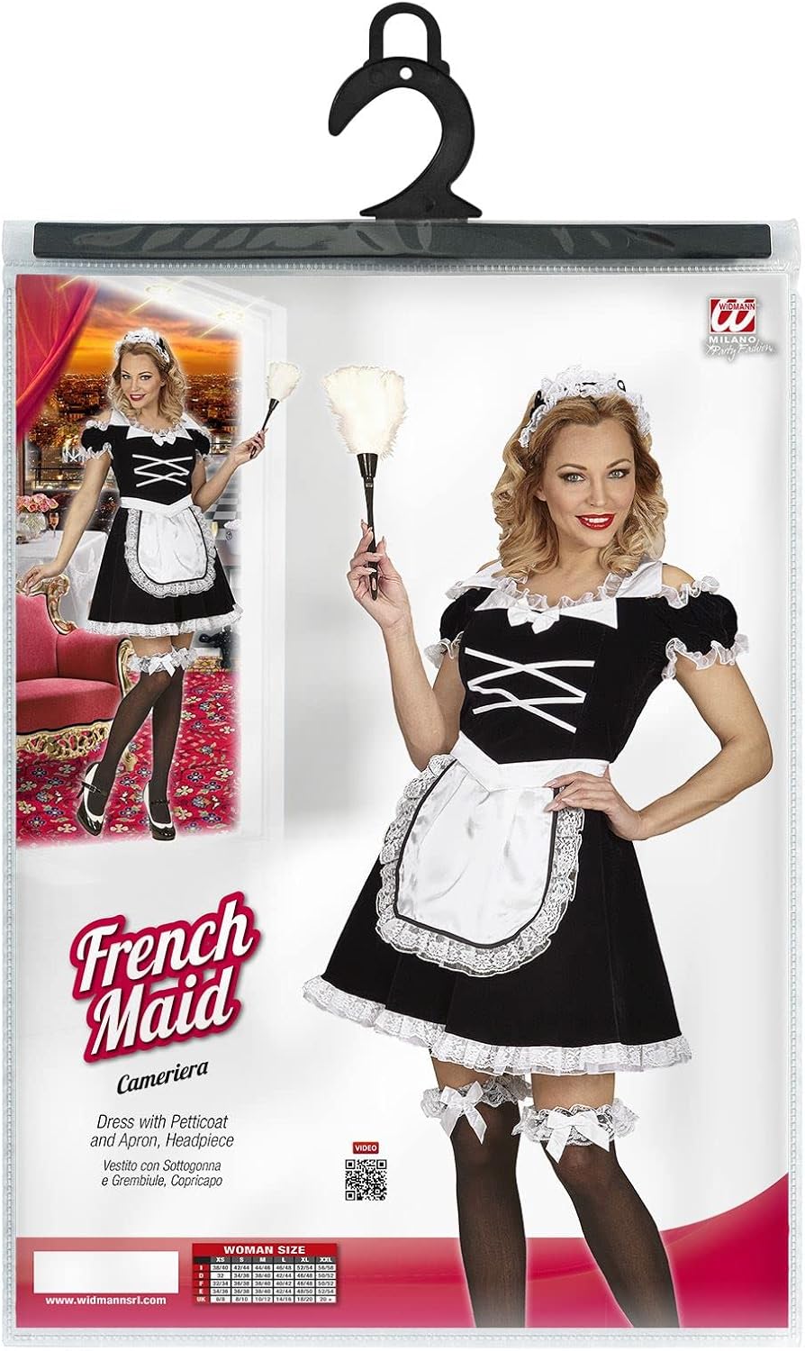 Deluxe Zimmermädchen Kostüm, M