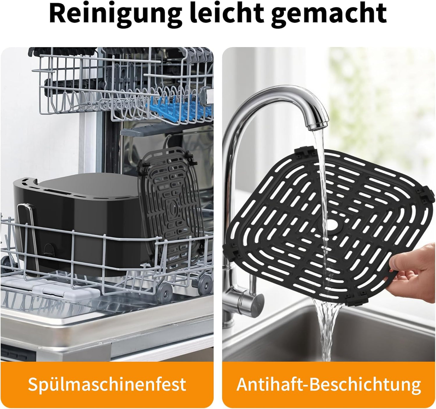 Heissluftfritteuse mit Touch-Display, 5,7 Liter / Touch (mit 270° Fenster)