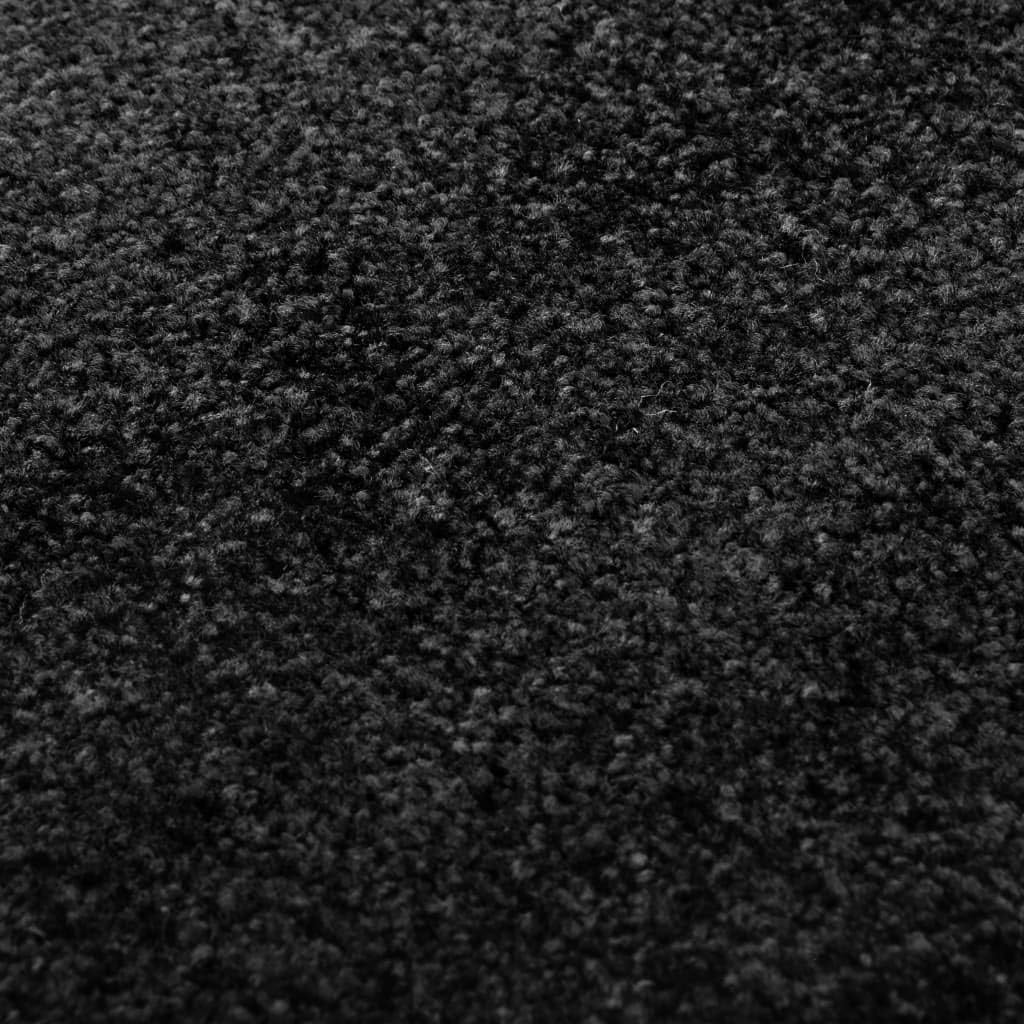 Waschbare Schmutzfangmatte für Innen und Aussen, Schwarz 40 x 60 cm/ 1