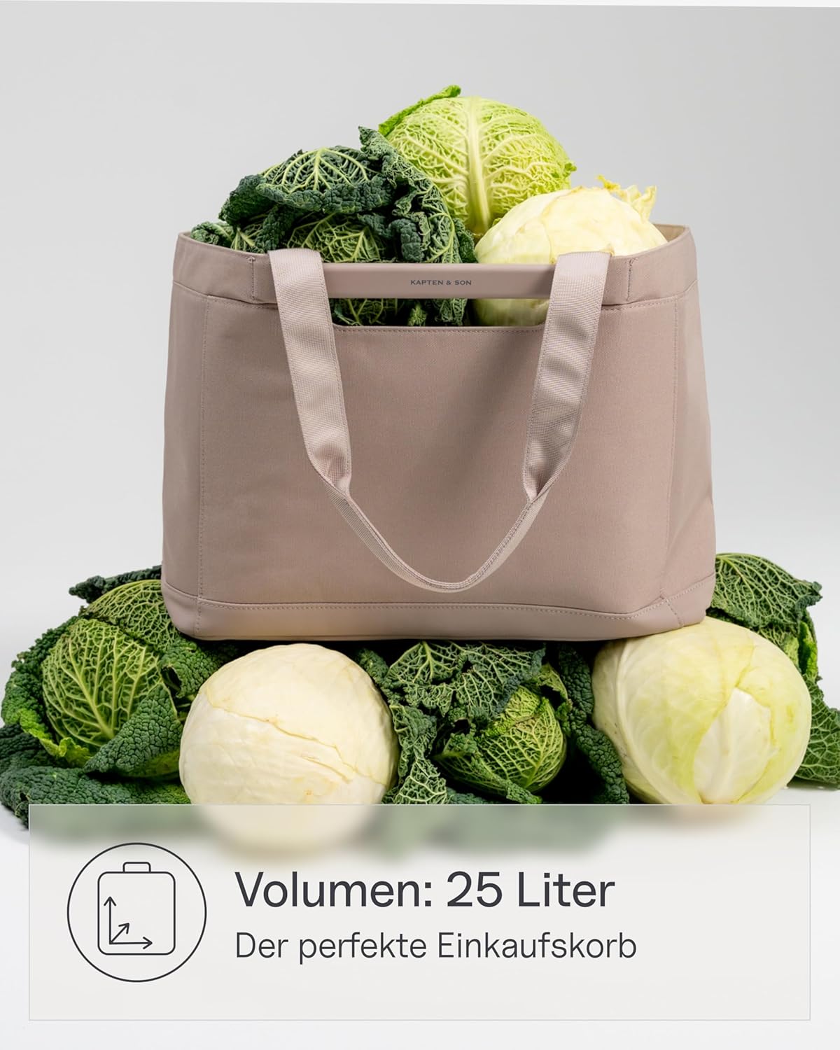 Faltbarer Einkaufskorb, 25 L, Muted Rose