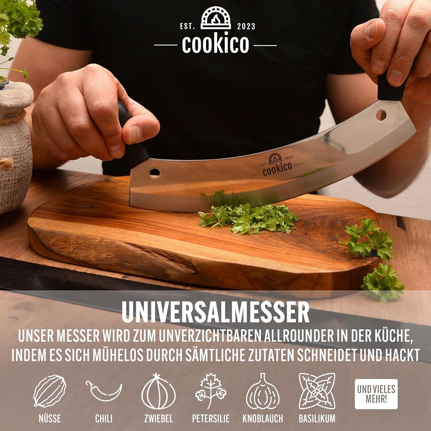 Pizzaschneider mit ergonomischen Handgriffen & Klingenschutz