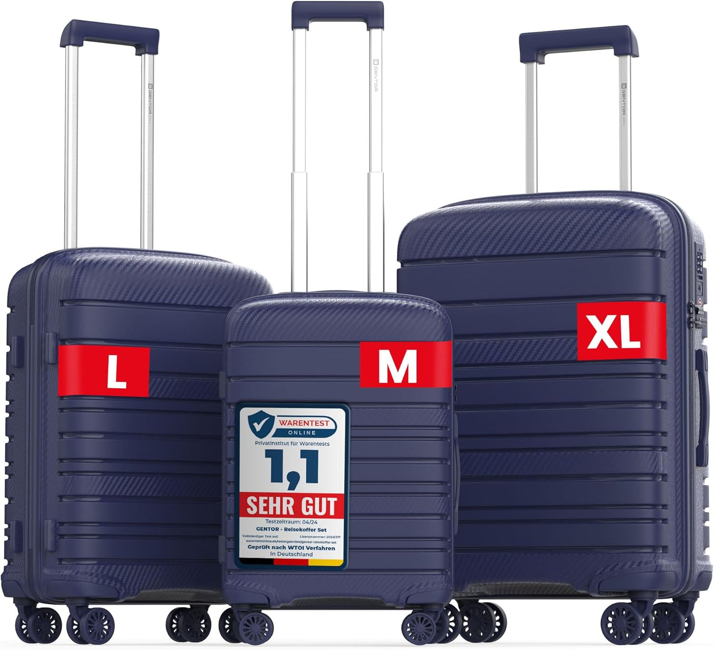 Hartschalen-Reisekoffer, L Navy Blau