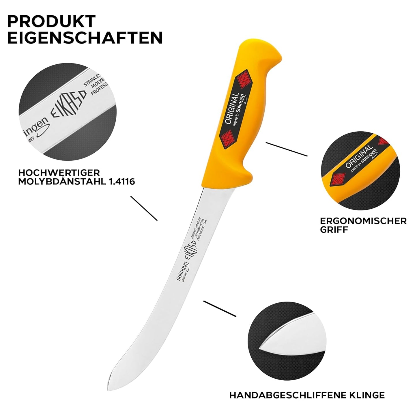 Filiermesser flexibel, 21 cm flexibel