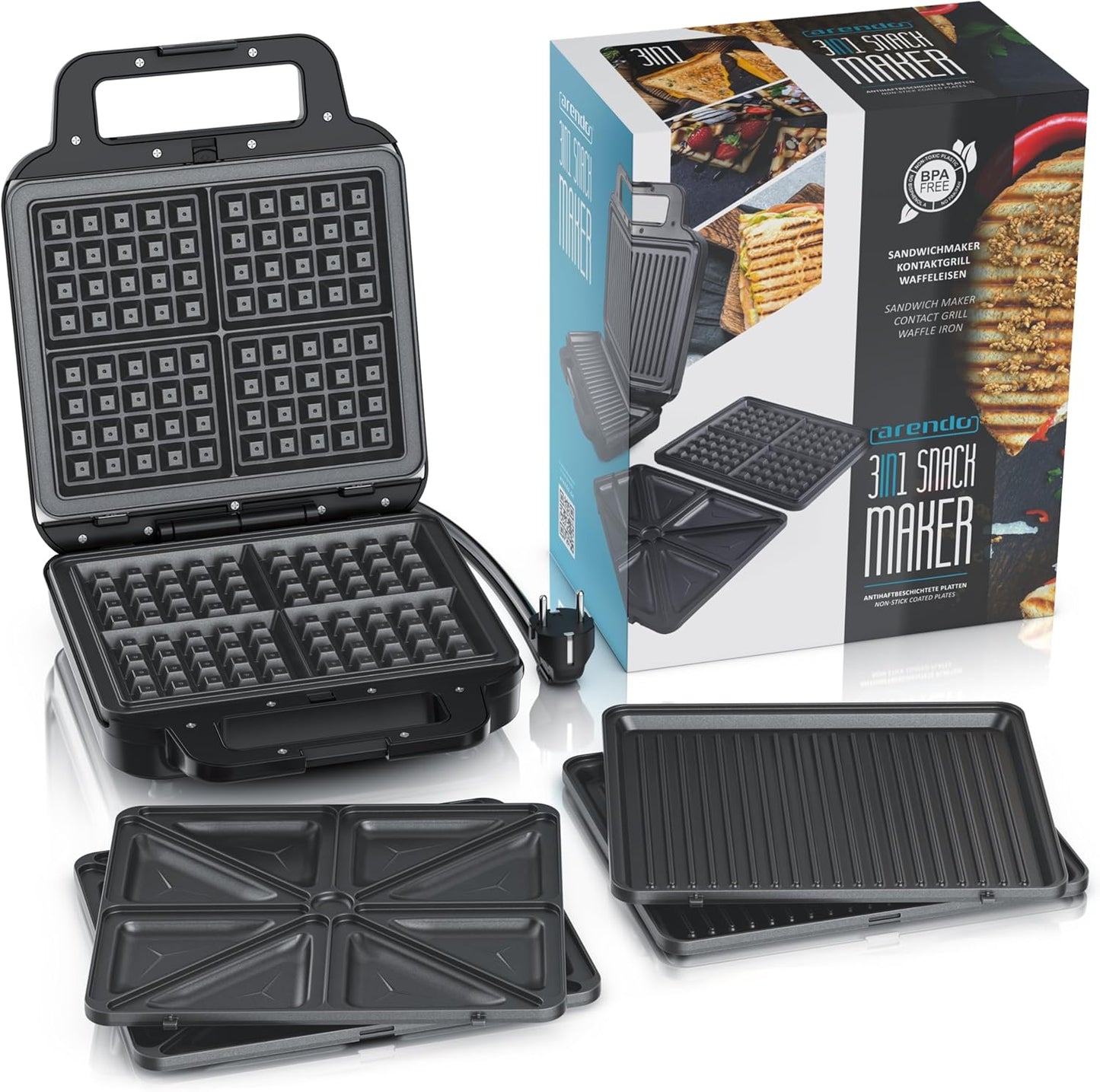 Sandwichmaker mit Waffeleisen-Funktion
