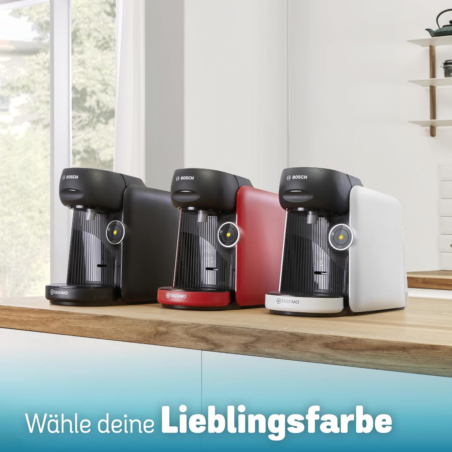 Kapselmaschine Tassimo finesse friendly, Weiss / Schwarz