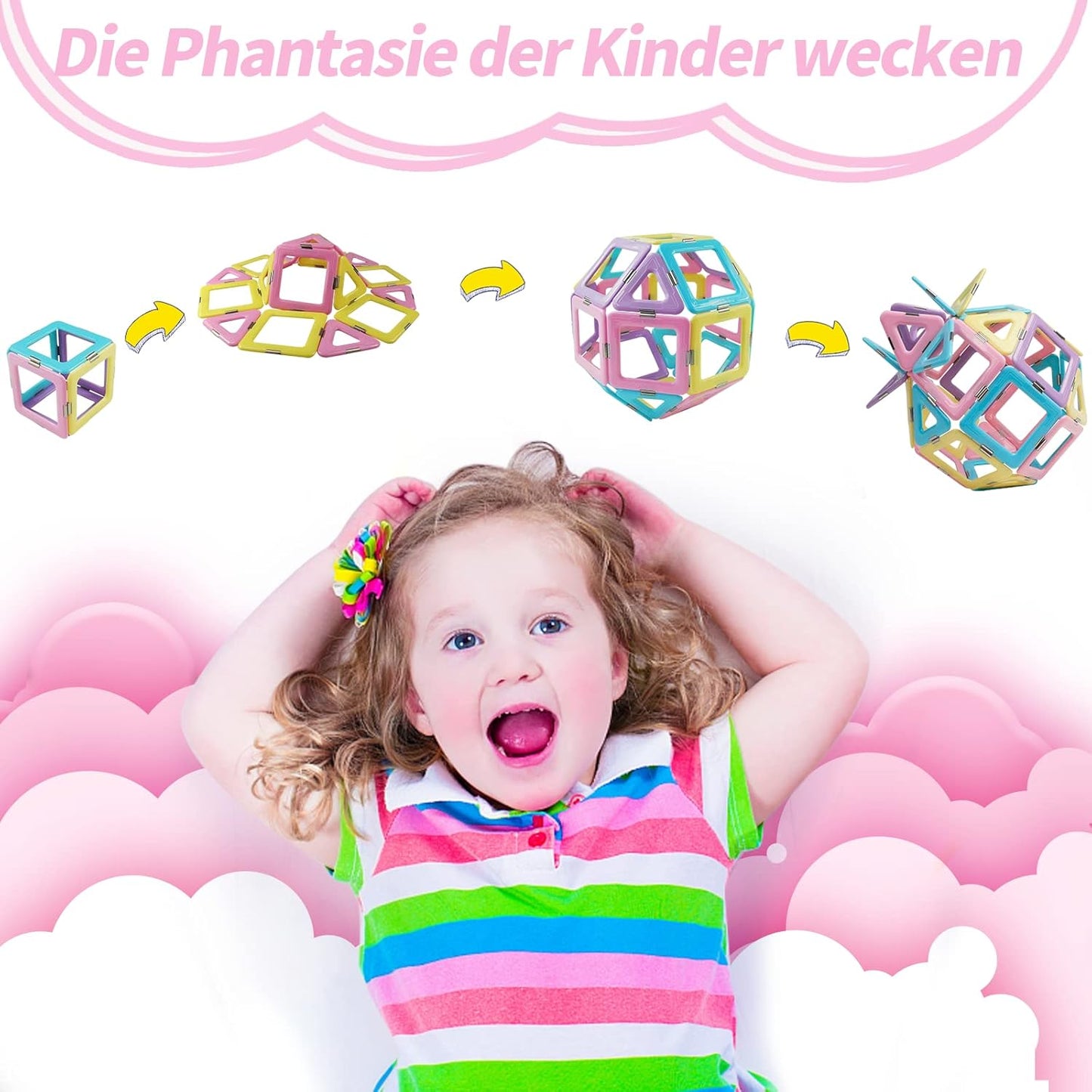 Magnetbausteine-Set, 80 PCS