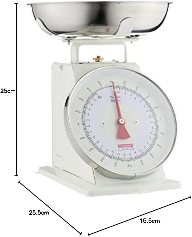 Analoge Küchenwaage, Cremefarben