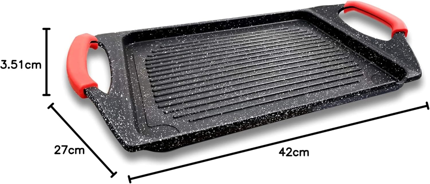 Grillplatte in Steinoptik, extra large