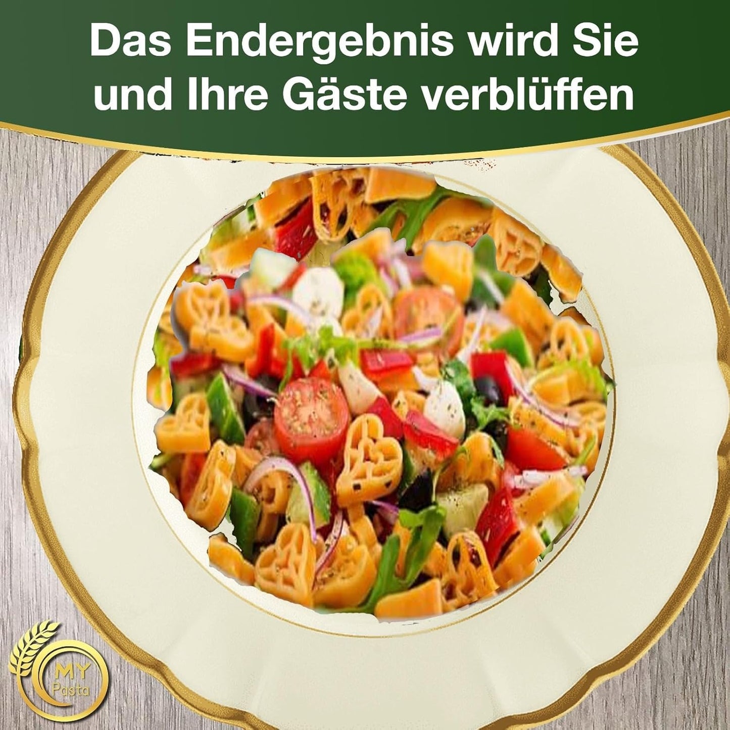 Herzform - Aufsatz für Pastamaker, Herzen