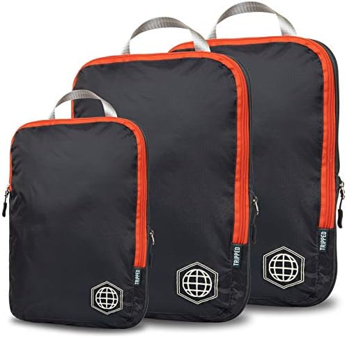 Kompressions-Verpackungswürfel-Set, Schwarz 3 Piece