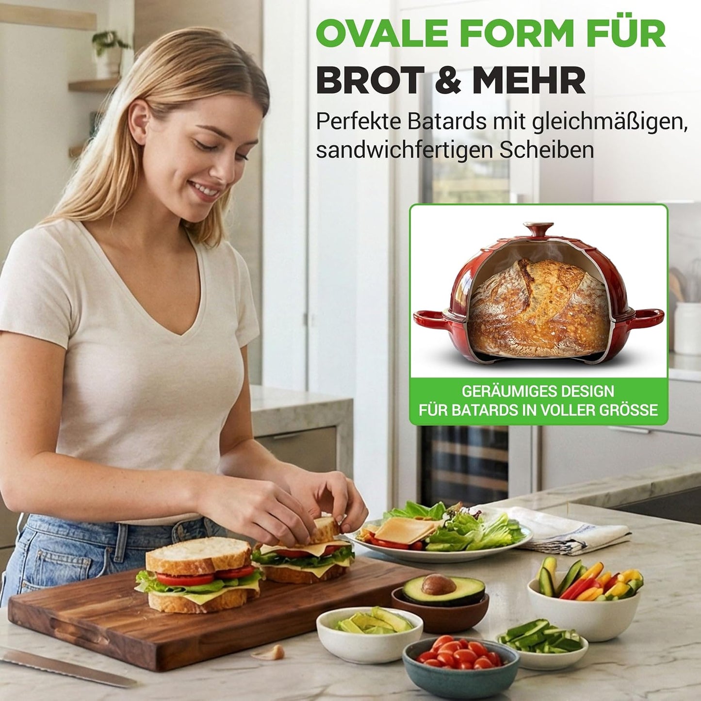 Gusseisentopf, Rot/Ausflug, einfarbig (Getaway Solids)